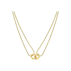Pvd Plated Double Link Snake Chain Necklace Customized