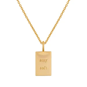 18K Gold Plated Letters Of Words Pendant Necklace