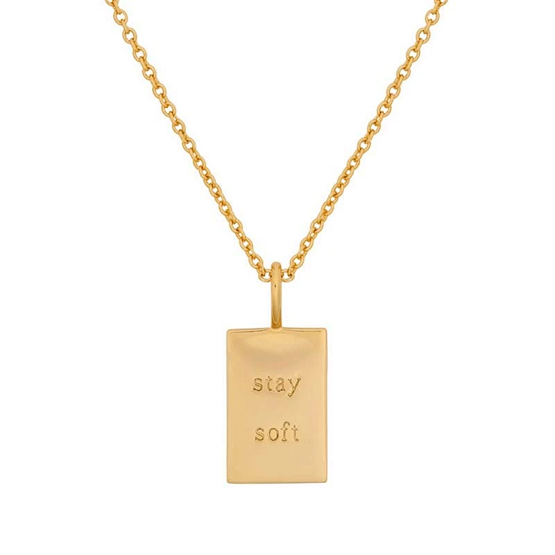 18K Gold Plated Letters Of Words Pendant Necklace