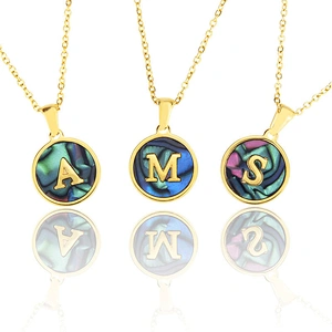 Letter And Natural Shell Necklace Customize