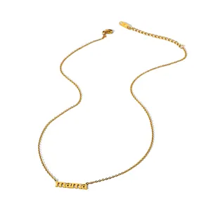 Hot Sale Titanium Steel Letter Pendant Necklace Women