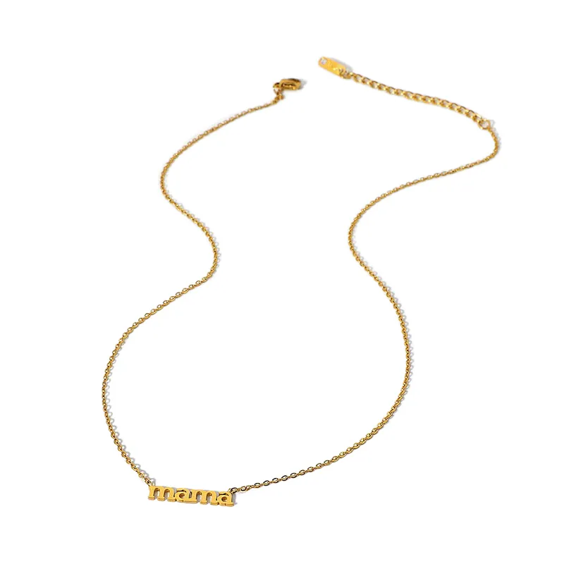 Hot Sale Titanium Steel Letter Pendant Necklace Women