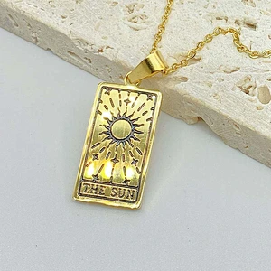 Engrave Tarot Pendant Necklace Custom