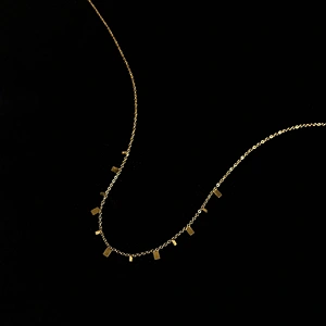 Stainless Steel Delicate Small Pendant Necklace