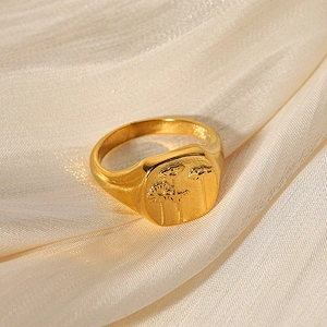 Cheap Stainless Steel Engraved Ring Gold Ring Set Wholesale