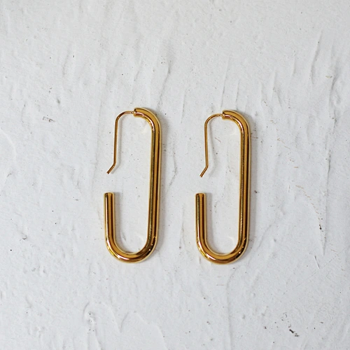 Stainless Steel Simple U Hook Earrings Custom