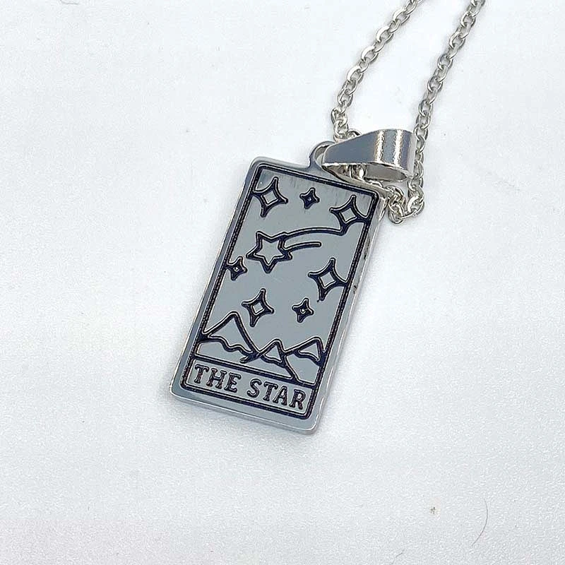 Engrave Tarot Pendant Necklace Custom