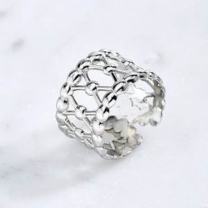Adjustable Silver Color Steel Rings For Women Manufacturer