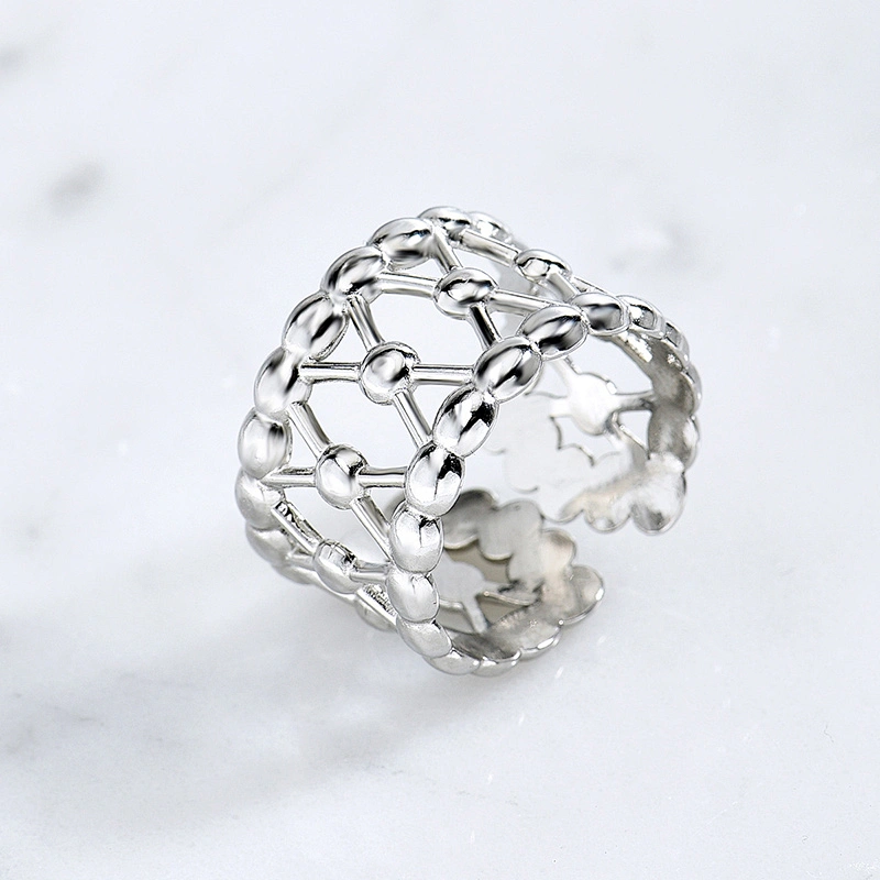 Adjustable Silver Color Steel Rings For Women Manufacturer