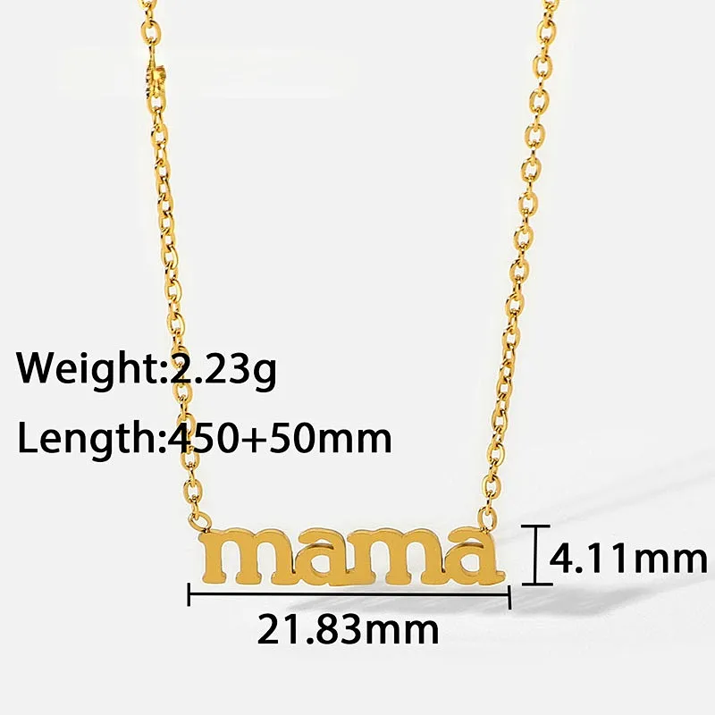 Hot Sale Titanium Steel Letter Pendant Necklace Women