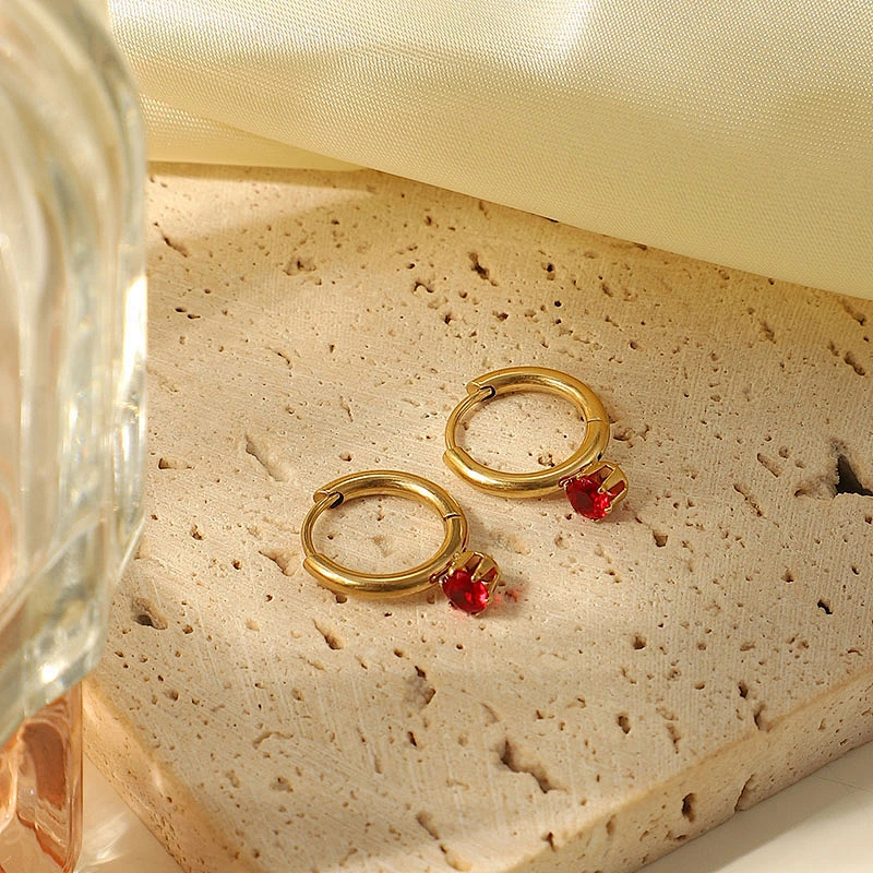 Simple Earrings Jewelry Zircon Pendant Earrings Women