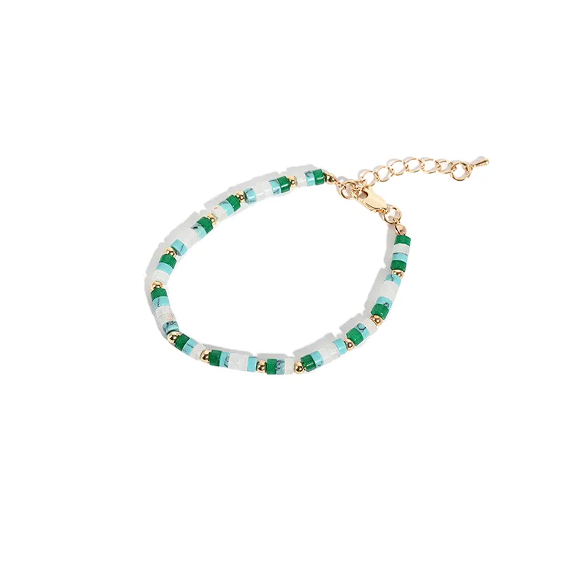 Bohemian Pink Natural Stone Beads Bracelet