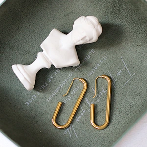 Stainless Steel Simple U Hook Earrings Custom