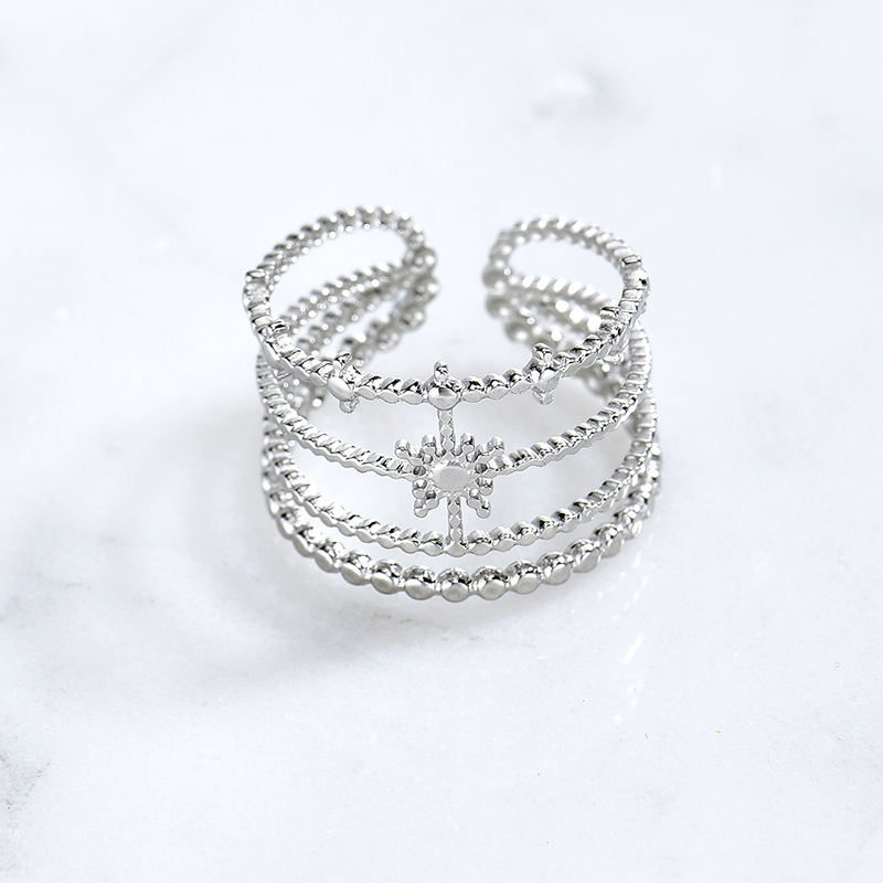 Silver Star Stainless Steel Rings For Women Manufacturer