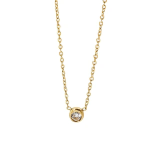 Simple Cz Diamond Small Pendant Women Necklace Custom