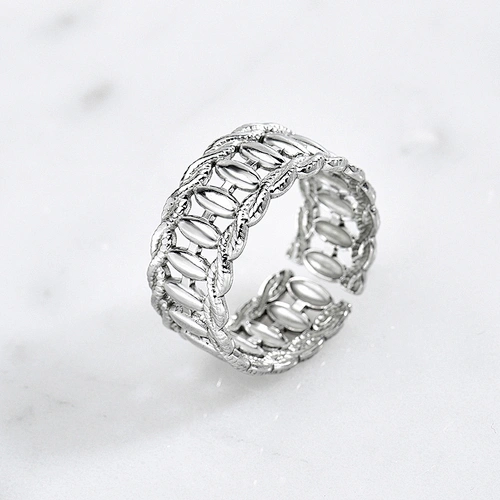 Hip Hop Style Stainless Steel Opening Rings For Women