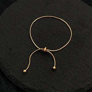 Stainless Steel Simple Slip-On Snake Chain Bracelet Customize
