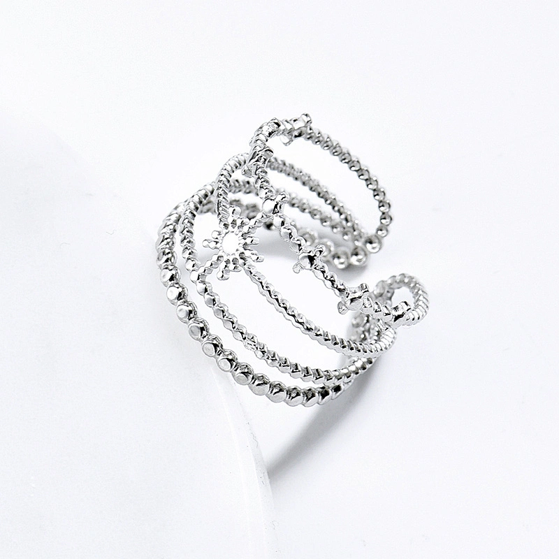 Silver Star Stainless Steel Rings For Women Manufacturer