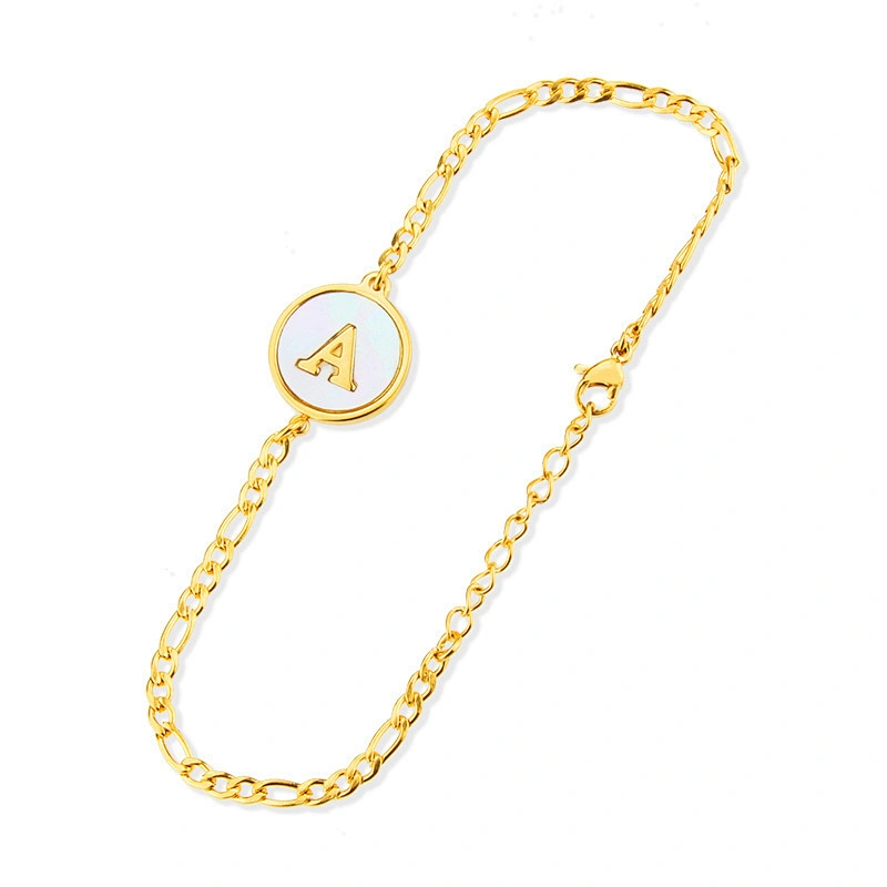 Letter And Natural Shell Necklace Customize