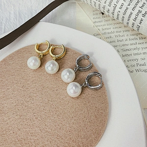 Popular Gold Plated Earrings Wholesale Jewelry Pearl Earrings