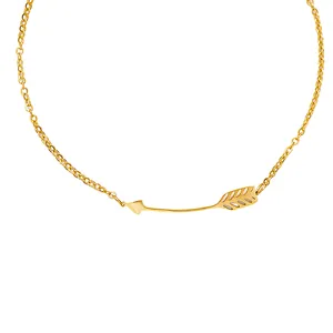 Female Arrow Stainless Steel Lobster Clasp Chain Bracelet
