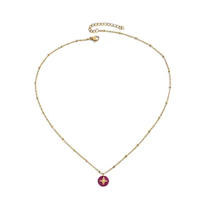 Simple Star Pendant Stainless Steel Necklace