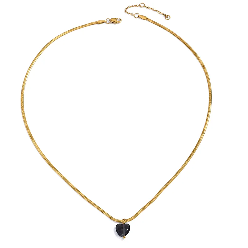 Fashion Heart Pendant Necklace Bracelet Heart Hoop Earring Set