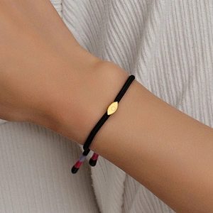 Black Hand Braided Stainless Steel Eye Accessories Wholesale