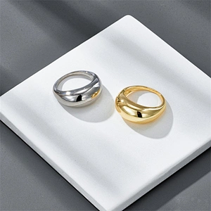 Hot Selling Copper Plated Ring Simple Personality Ring