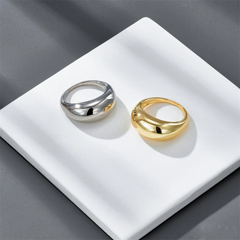 Hot Selling Copper Plated Ring Simple Personality Ring