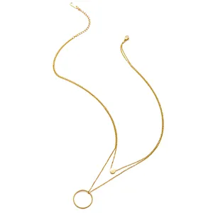 Fashion Personality Double Chain Simple Necklace