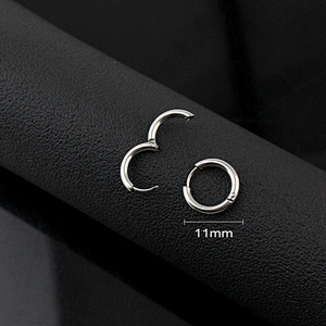 Fashion Stainless Steel Hollow Pentagram Earrings