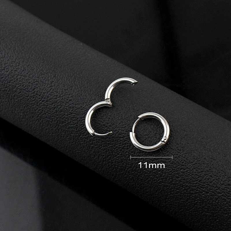 Fashion Stainless Steel Hollow Pentagram Earrings