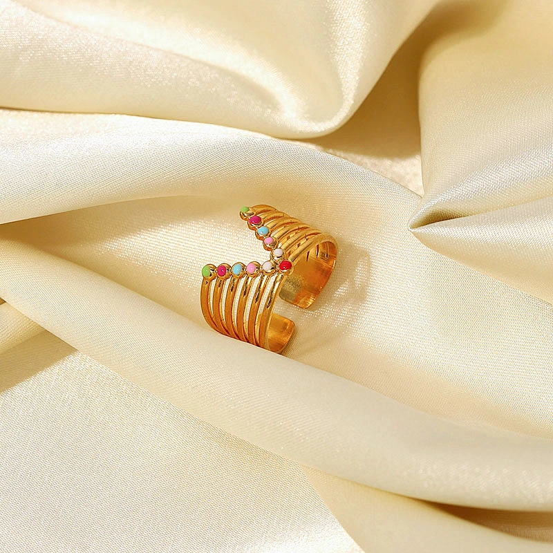 New Fashion Color Enamel Rings Women's Jewelry Rings