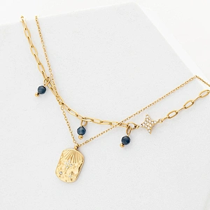 Natural Stone Stainless Steel Handmade Zircon Bracelet