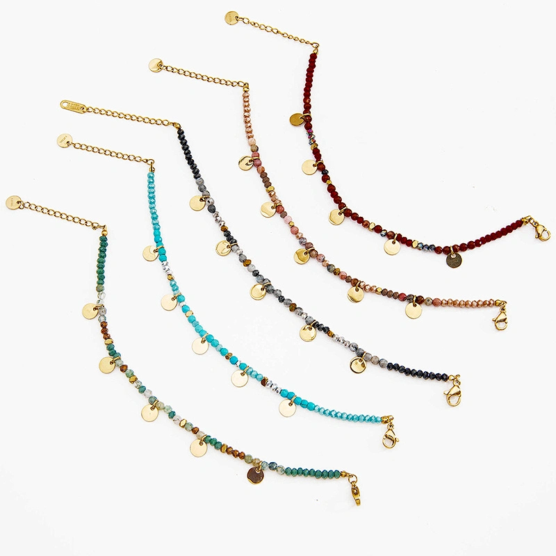 Colorful Hand Beaded Fashion Jewelry Natural Stone Bracelet