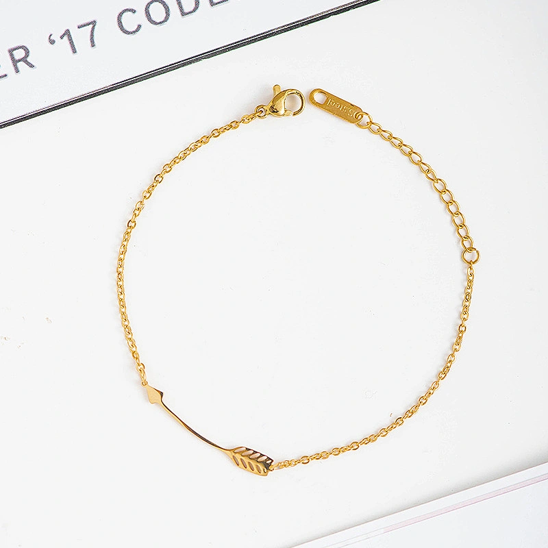 Female Arrow Stainless Steel Lobster Clasp Chain Bracelet