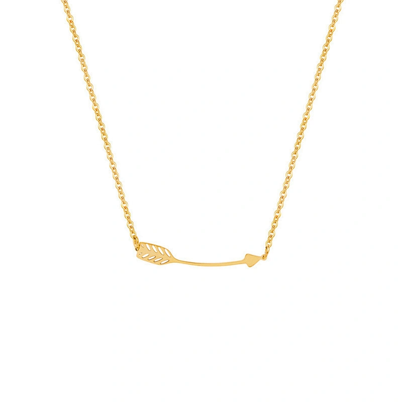 Stainless Steel Simple Chain Necklace Irregular Pendants