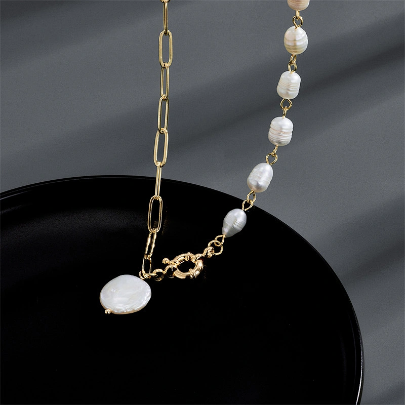 Baroque Pearl Pendant Necklaces Women Girl Gift Anniversary