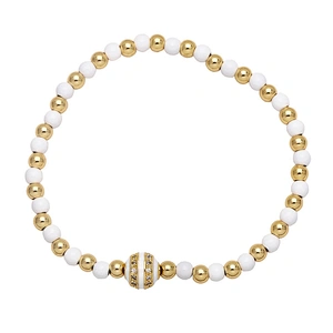 Couples Bracelets Men Women Zircon Enamel Beads Bracelet