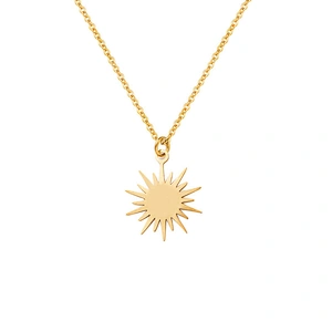 Stainless Steel Simple Chain Necklace Irregular Pendants