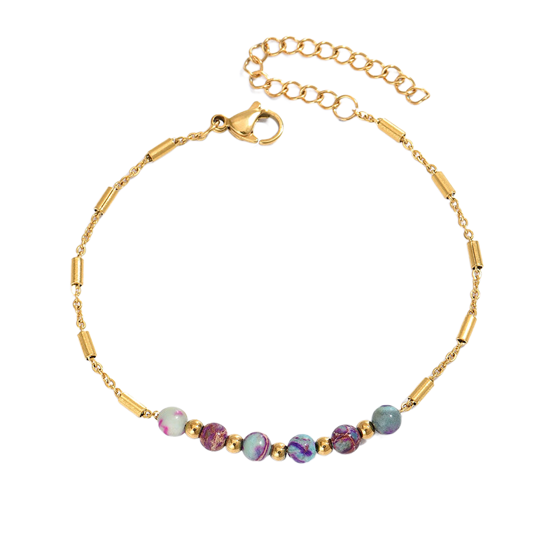 Fashion Multicolor Natural Stone Beaded Bracelet