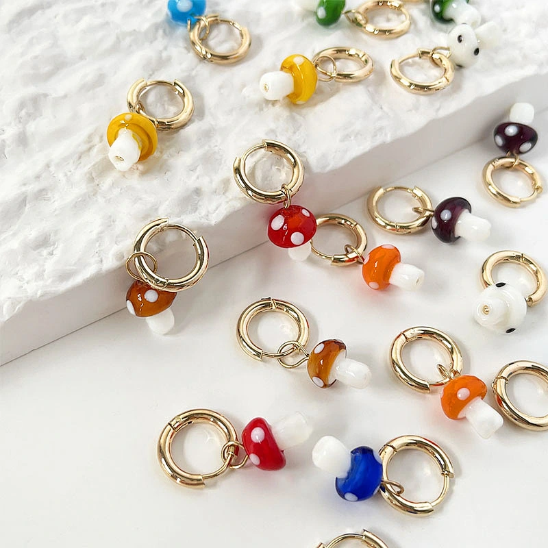 Simple Earrings New Earrings Mushroom Earrings