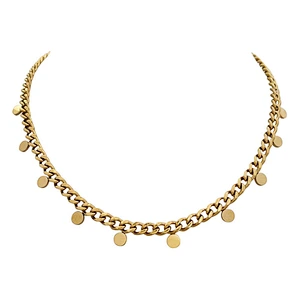 Small Wafer Pendant Necklace Simple Style Necklace Women
