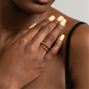 Opening Rings For Woman Copper Gold Plated Jewelry Wholesale