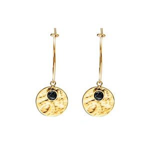 Stainless Steel Earrings Icon Shape Inlaid Turquoise Jewelry