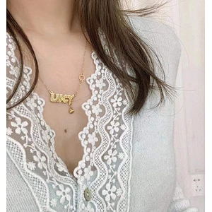 Titanium Stainless Steel Thin Chain Necklace Custom Jewelry
