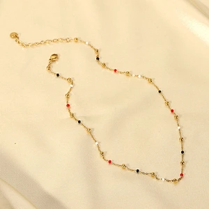 New Simple Chain Necklace Ladies Stainless Steel Necklace