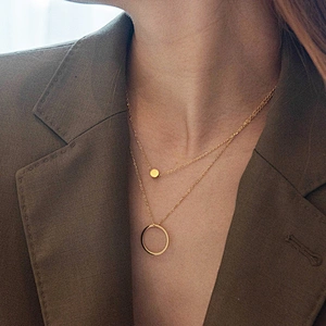 Fashion Personality Double Chain Simple Necklace