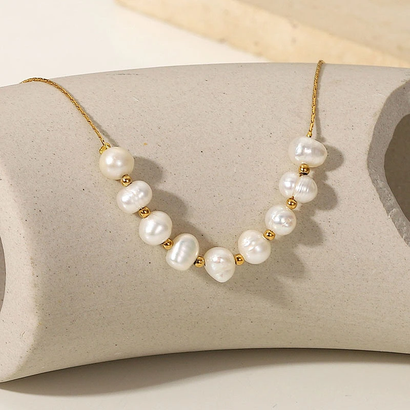 Charm Freshwater Pearl Bracelet Stainless Steel Bracelet Women